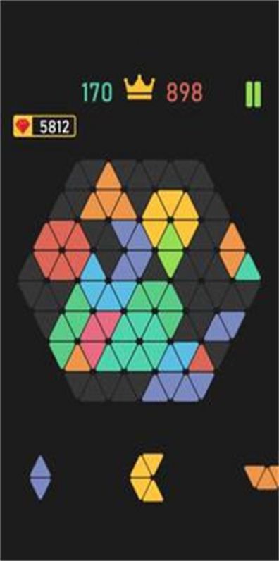 彩色三角拼图游戏安卓版（Color Trigon Puzzle）图1: