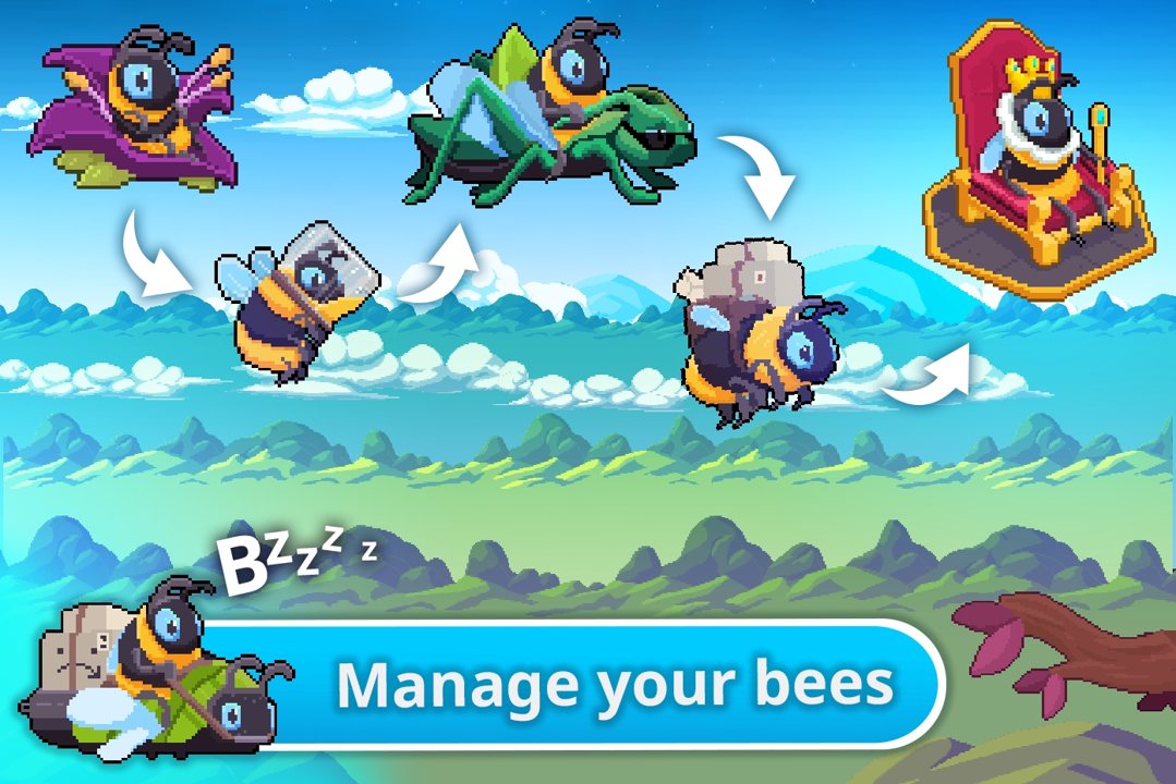 空闲蜜蜂经理游戏安卓版（Idle Bee Manager）图1: