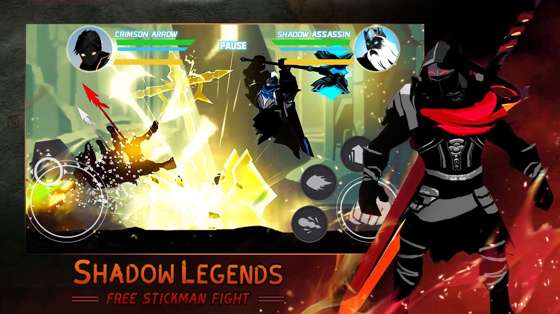 暗影传说格斗游戏安卓最新版（Shadow legends stickman fight）图2: