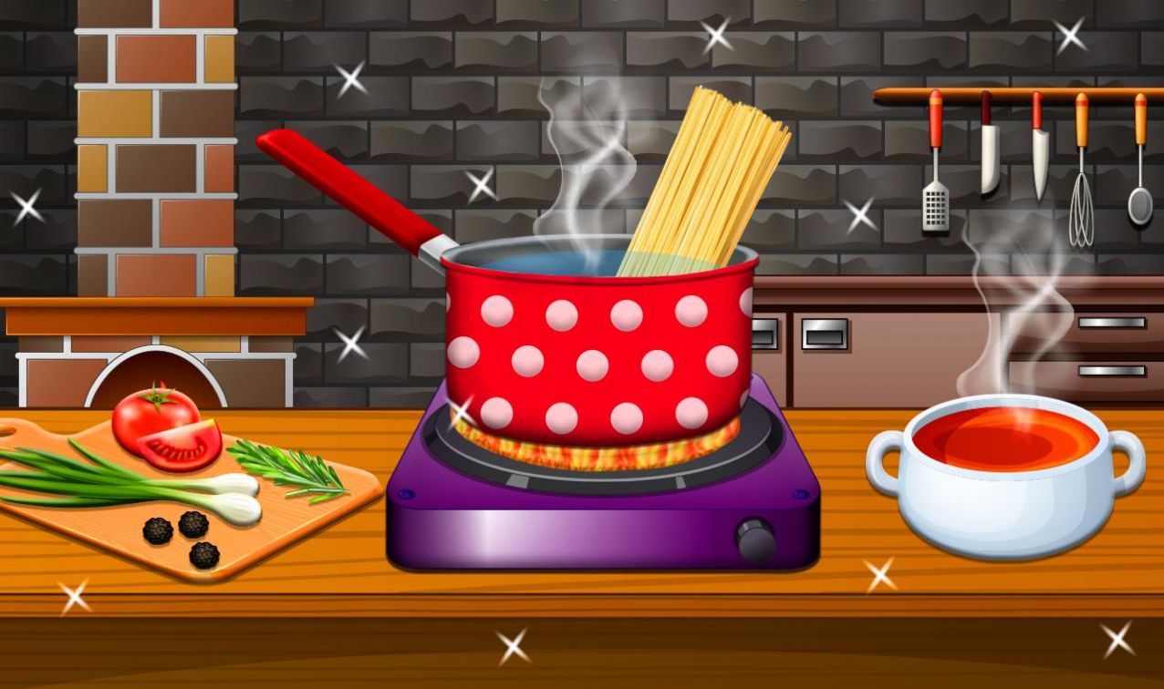 面条烹饪模拟器游戏安卓版（Crispy Noodles Cooking Game）图3: