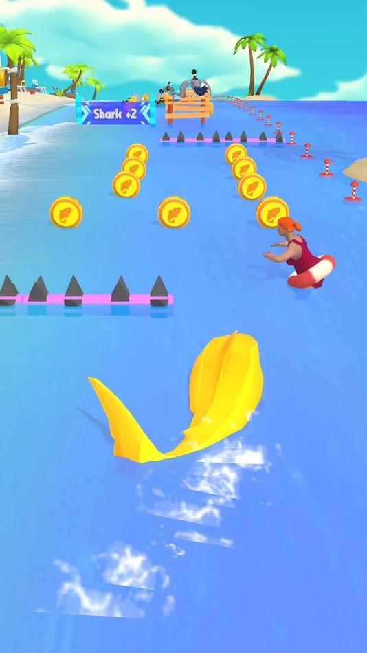 鲨鱼奔跑游戏中文版（Shark Run 3D）截图1: