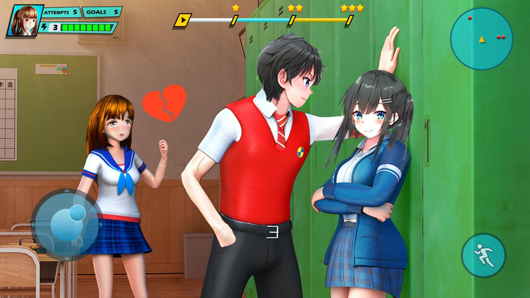动漫校园爱情生活游戏安卓版（Anime Girl）图3: