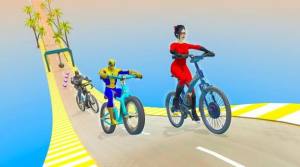 超级英雄自行车赛游戏图2