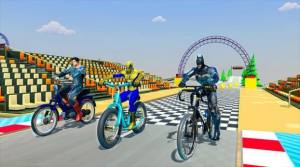 超级英雄自行车赛游戏图3