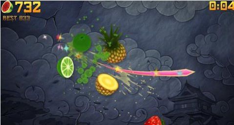 儿童水果忍者游戏安卓版（Fruit Ninja）图1:
