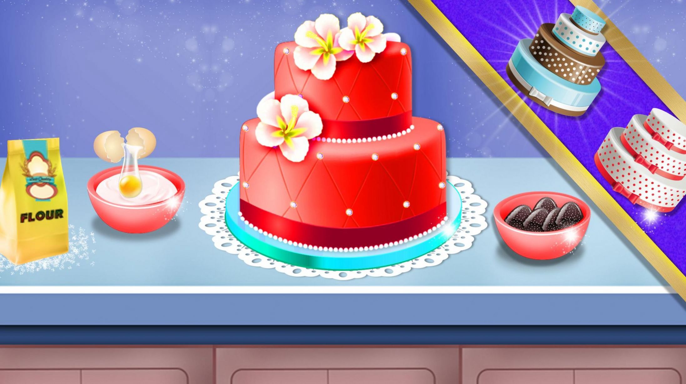 女孩蛋糕烘焙店游戏中文版（Cake Baking Games for Girls）图2: