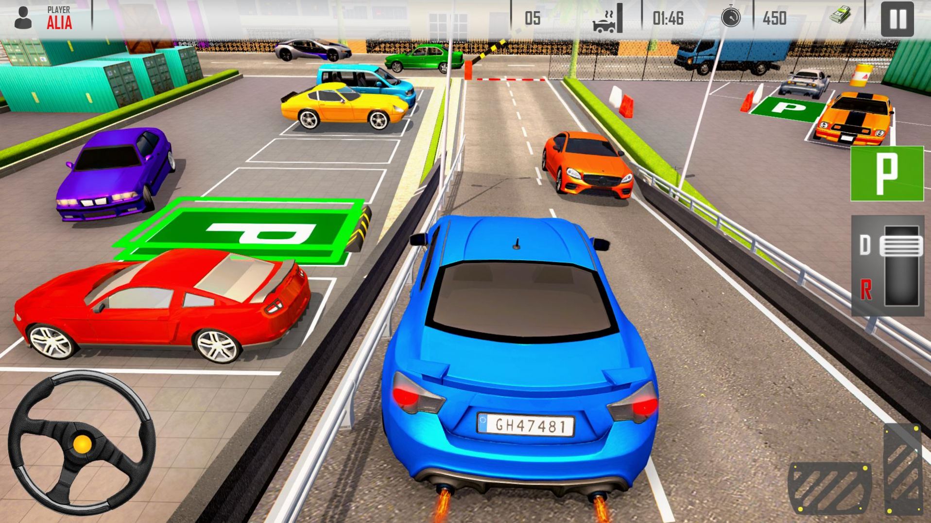 高级停车场模拟器游戏安卓版（Parking City Driving Car Games）图1: