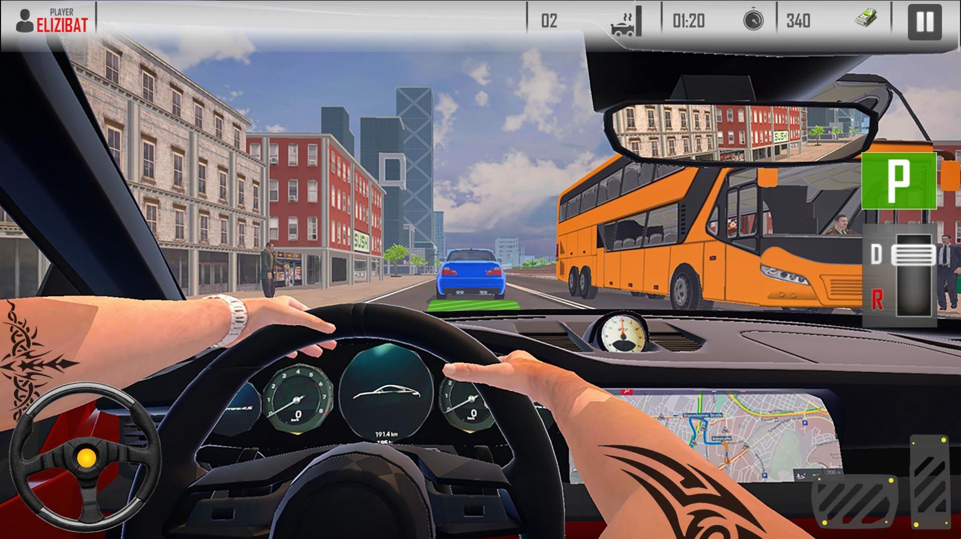 高级停车场模拟器游戏安卓版（Parking City Driving Car Games）图3:
