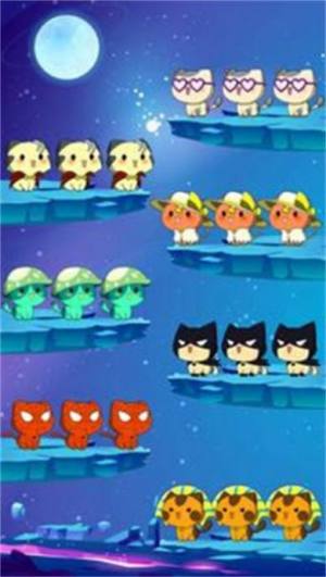 猫彩色排序拼图游戏中文版（Cat Sort Puzzle Color Game）图片1