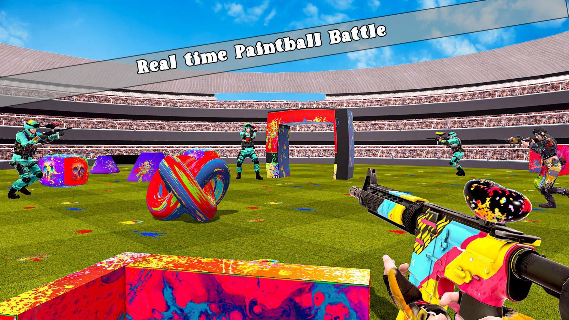 彩弹射击战斗模拟器游戏安卓版（Arena Paintball Battle）2