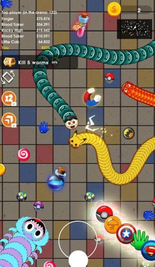 滑蛇蠕虫游戏安卓手机版图片1