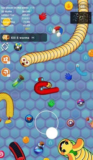 滑蛇蠕虫游戏安卓手机版图3: