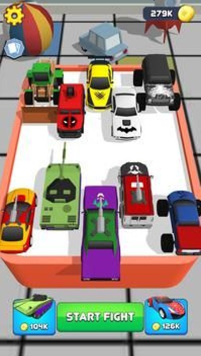 超级英雄汽车合并大师游戏安卓版下载（Superhero Car Merge Master）图1: