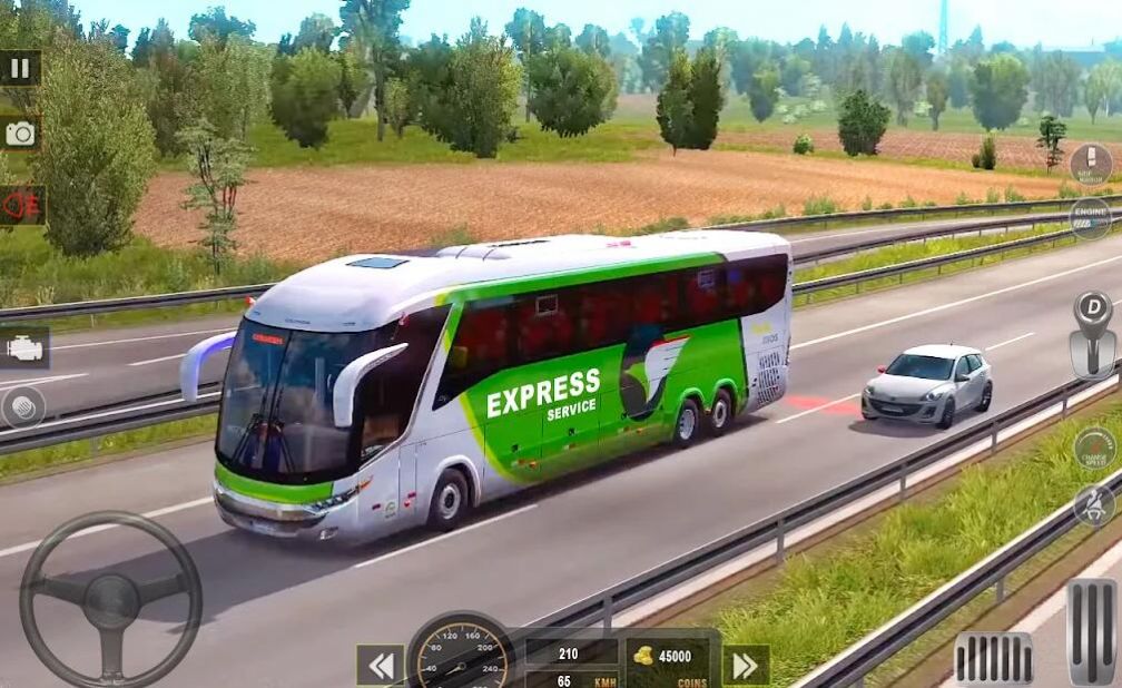 越野巴士模拟器游戏3D安卓手机版（Offroad Bus Simulator Games 3D）截图2: