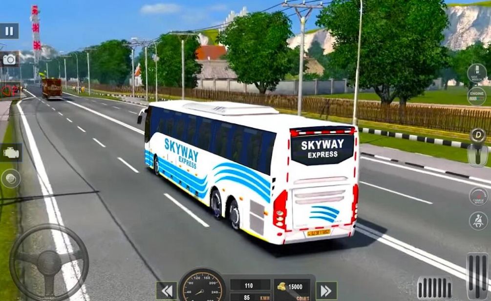 越野巴士模拟器游戏3D安卓手机版（Offroad Bus Simulator Games 3D）截图3: