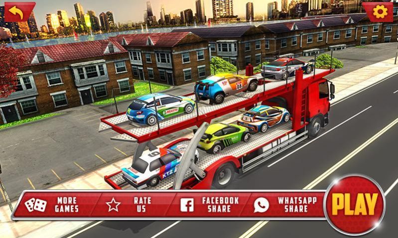 板车运输模拟器游戏安卓版（Vehicle Transporter Trailer Truck）图2:
