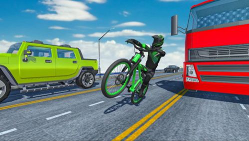 疯狂的交通自行车骑士3D游戏安卓版下载图片1