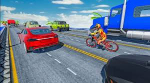疯狂的交通自行车骑士3D游戏图3
