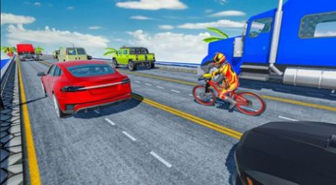 疯狂的交通自行车骑士3D游戏安卓版(Endless Cycle Race)图1: