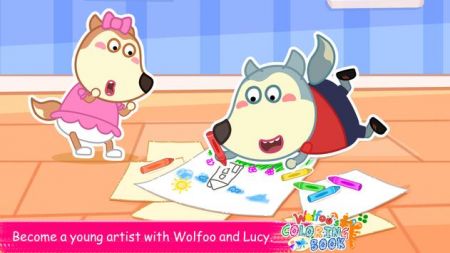 Wolfoo的图画书游戏安卓手机版（Wolfoo）截图1: