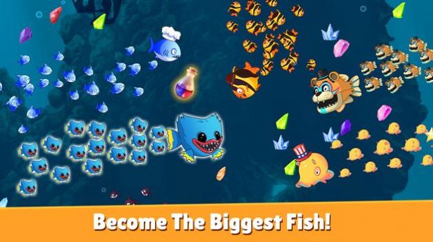 饥饿的鱼io疯狂的海洋游戏中文版（Hungry Fish io Frenzy Ocean）图1: