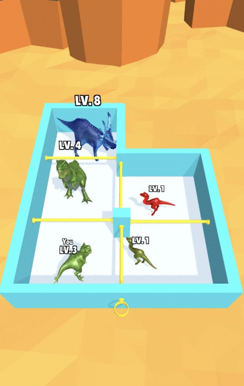拔销斗龙游戏安卓版（Dino Merge Maze）图1: