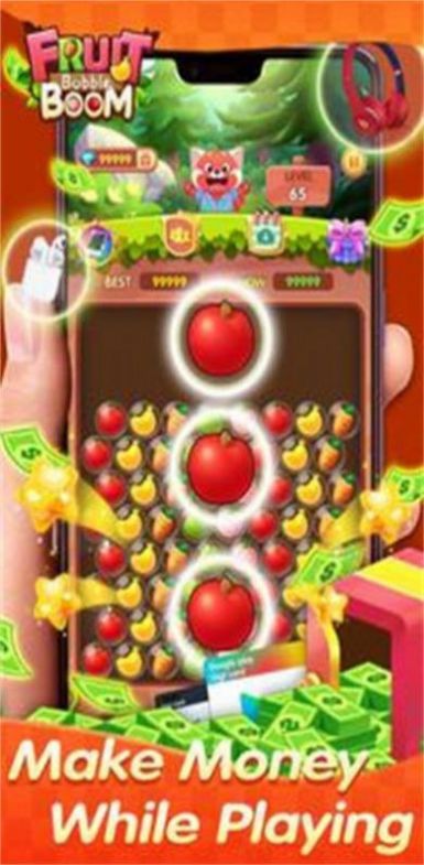 消除水果泡沫游戏手机版（Fruit Bubble Boom）图2: