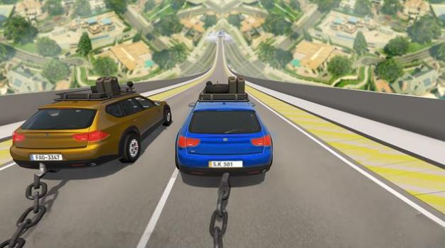疯狂的链式汽车司机游戏安卓版图片1