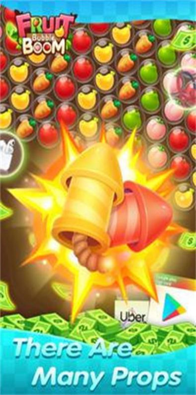 水果泡沫繁荣游戏中文手机版（Fruit Bubble Boom）图片1