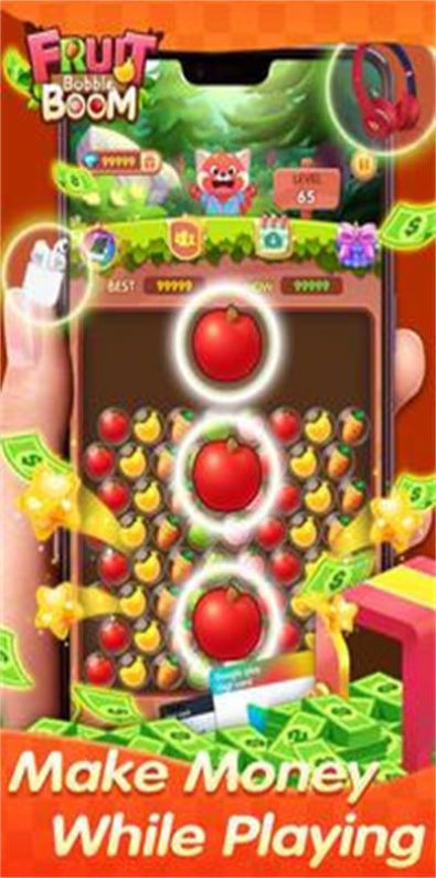 水果泡沫繁荣游戏中文手机版（Fruit Bubble Boom）图2: