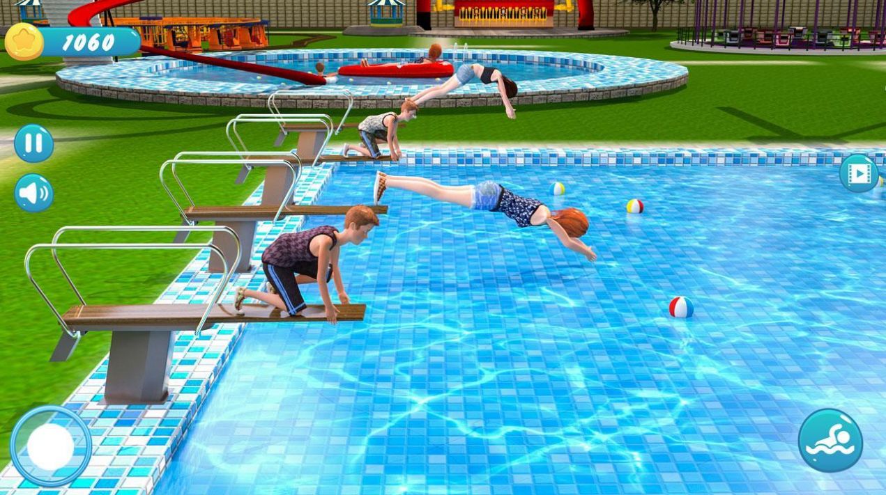水上公园滑梯竞速游戏最新版图3: