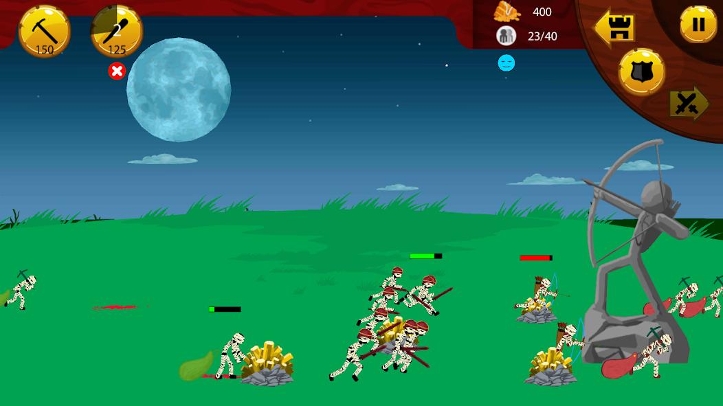 火柴人战争僵尸大战游戏安卓版（Stick Battle Zombie War）图2: