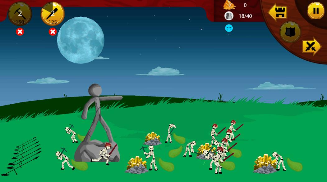火柴人战争僵尸大战游戏安卓版（Stick Battle Zombie War）图4:
