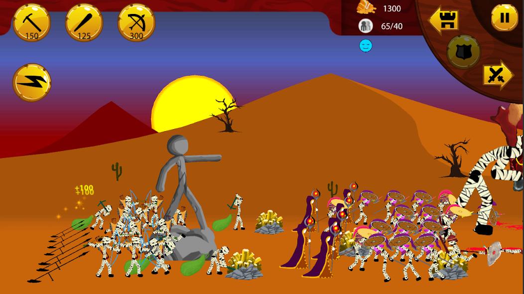 火柴人战争僵尸大战游戏安卓版（Stick Battle Zombie War）图1: