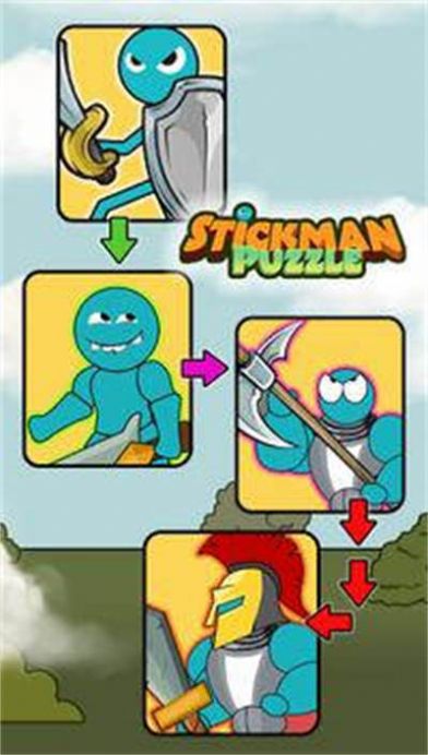 火柴人难题游戏安卓版（Stickman Puzzle）图1:
