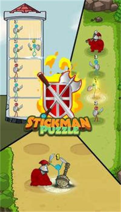 火柴人难题游戏安卓版（Stickman Puzzle）图3: