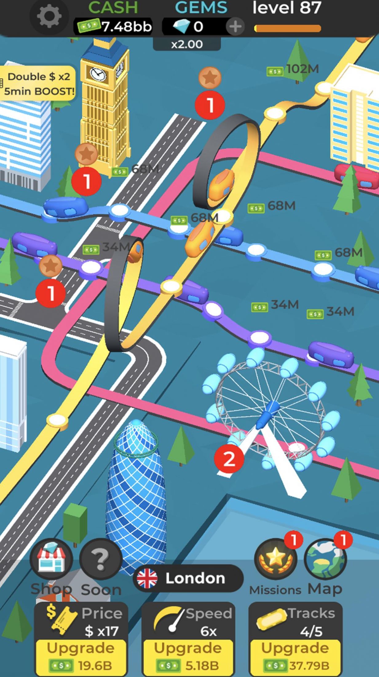 地铁大亨模拟器游戏中文版（Subway Idle 3D ）图2:
