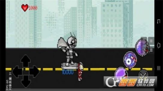 奥特曼vs假面骑士游戏街机格斗手机版下载图3: