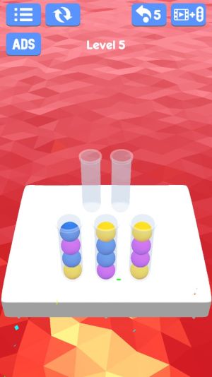 球排序3D颜色排序游戏图1