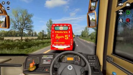 客车驾驶模拟器3D游戏安卓中文版（Coach Bus Driving Simulator 3d）图1: