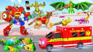 救护车狗机器人汽车游戏图1