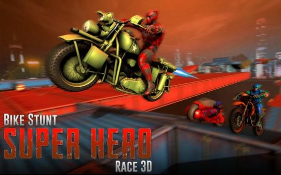 自行车特技超级英雄竞赛3D游戏最新版截图2:
