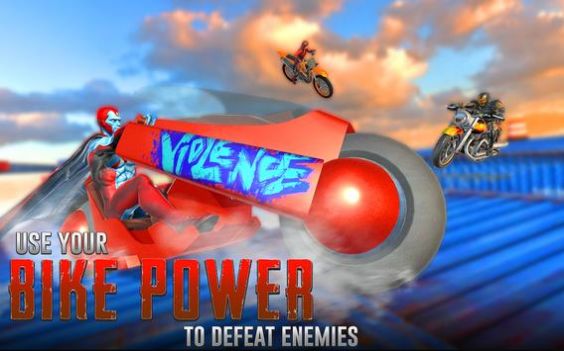自行车特技超级英雄竞赛3D游戏最新版截图1: