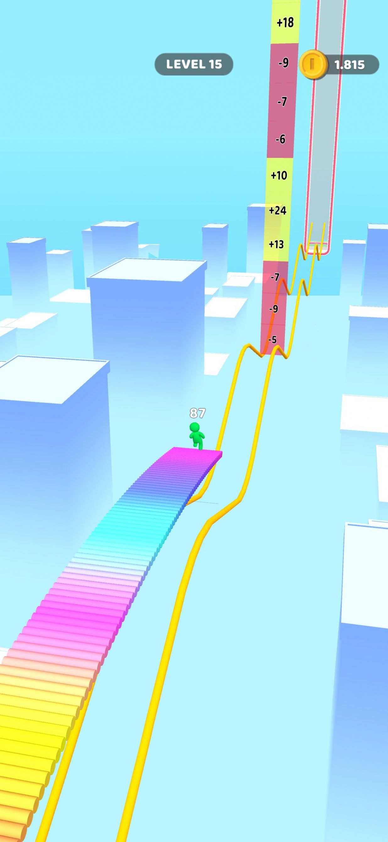彩虹木棍跑酷游戏安卓版下载（Rainbow Logs）图2: