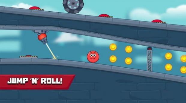 红球超级滚轮游戏最新版（Red Ball Super Roller）图2: