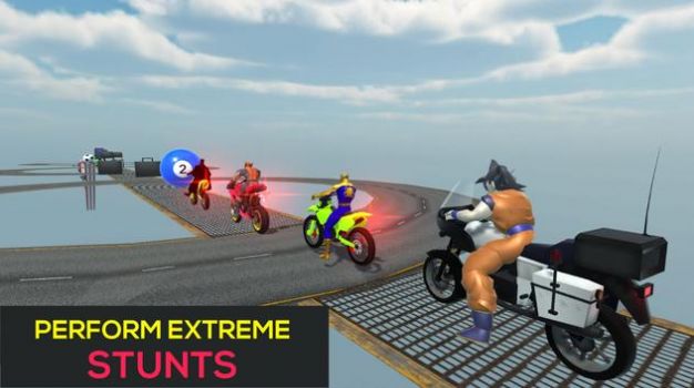 超级英雄自行车特技赛车游戏最新版4