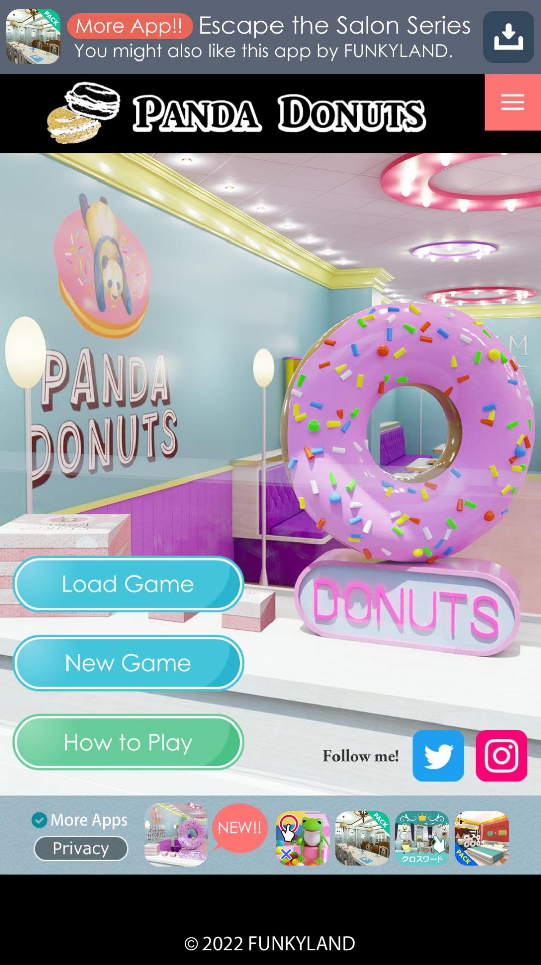 逃离熊猫甜甜圈游戏安卓下载安装（Panda Donuts）图1: