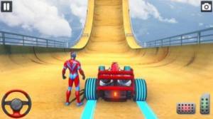 超级英雄方程式赛车特技游戏图2