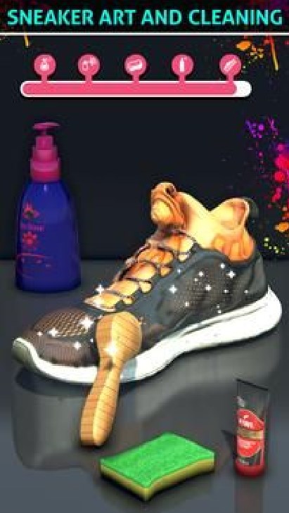 运动鞋清洁模拟器游戏中文版（Sneaker Shoes Clean Simulator）图1: