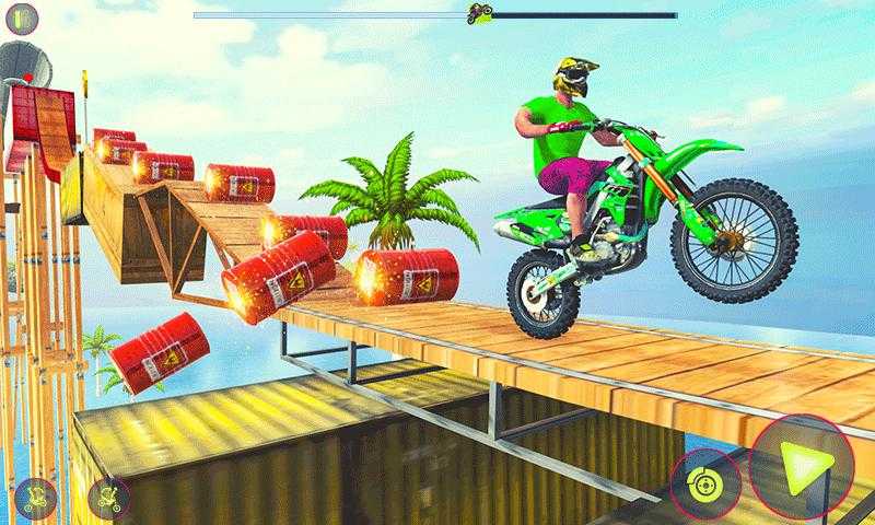 疯狂的摩托赛车特技游戏安卓版（Crazy Bike Racing Stunt Game）图片1